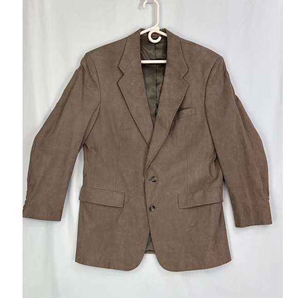 Christian Dior Monsieur Tan Brown 42R Suede Blazer Mens Sport Coat Suit Jacket